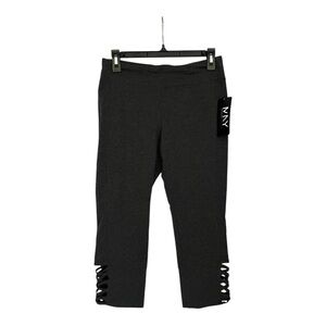NWT Marc New York Crop Performance pants grey with cutouts
